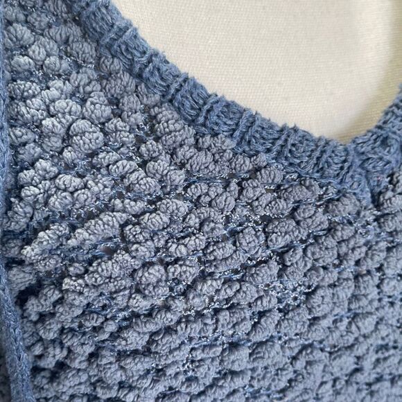 MOD Black Label Blue Sweater Hoodie, Size Medium/Large - Picture 12 of 12